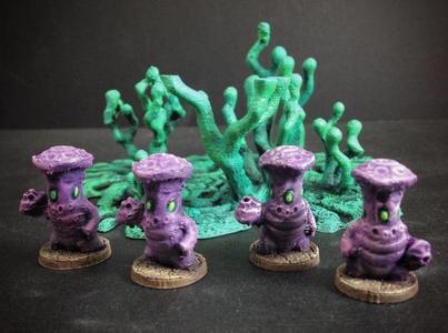 Mytoan Spore Soldiers (15mm scale)