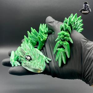 Spiky Mountain Dragon - Articulated - Print in Place - No Supports - Fantasy
