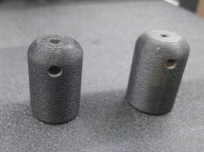 Knob for threading with M3 and M4