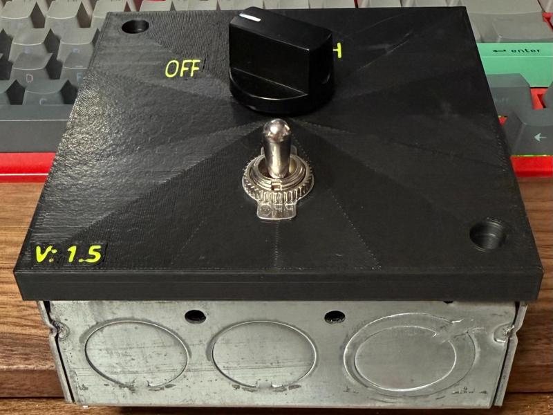 Toggle and Rotary Switch Cover For 4X4 HandyBox