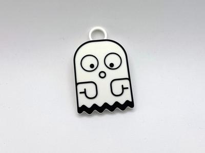 Confused Ghost Keychain