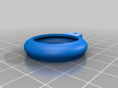 Airtag TPU keychain case with solid base