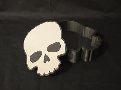 Gothic Skull Shaped 2 Color Trinket Box