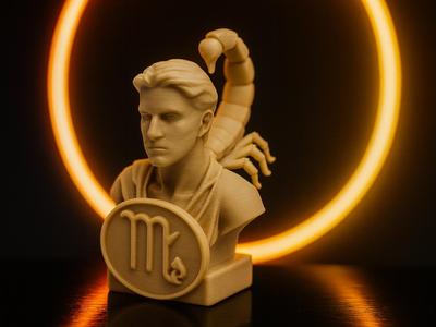 Scorpion - Bust Zodiac Sign Scorpio