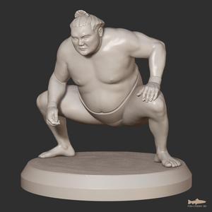 Tachiai B - Sumo Wrestler Miniature