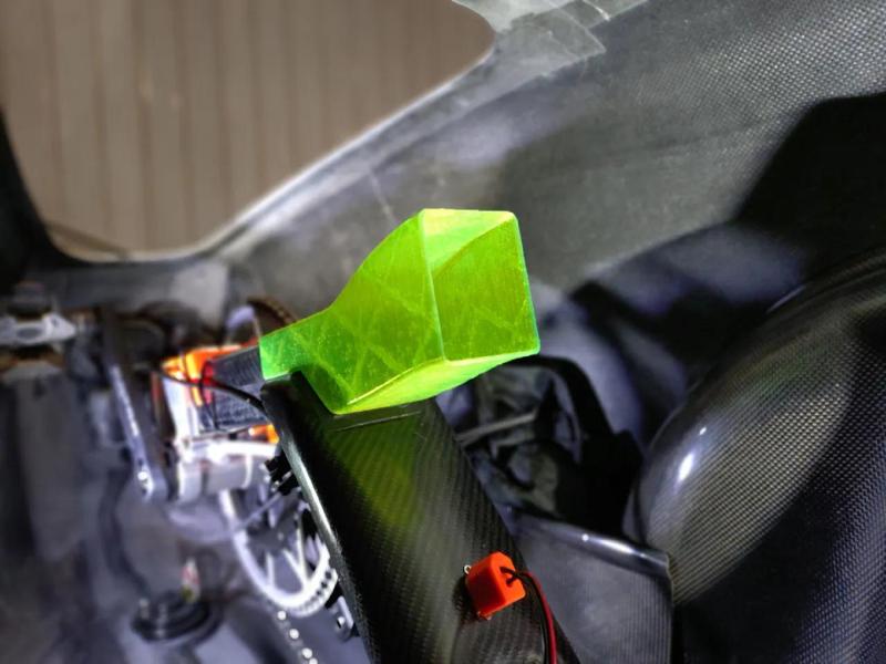 Verlängerung Ausleger Mast als Umleitung der Zuluft im Velomobil [FreeCAD]   