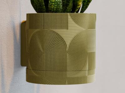 Boho Wall Planter with Removable Drip Tray