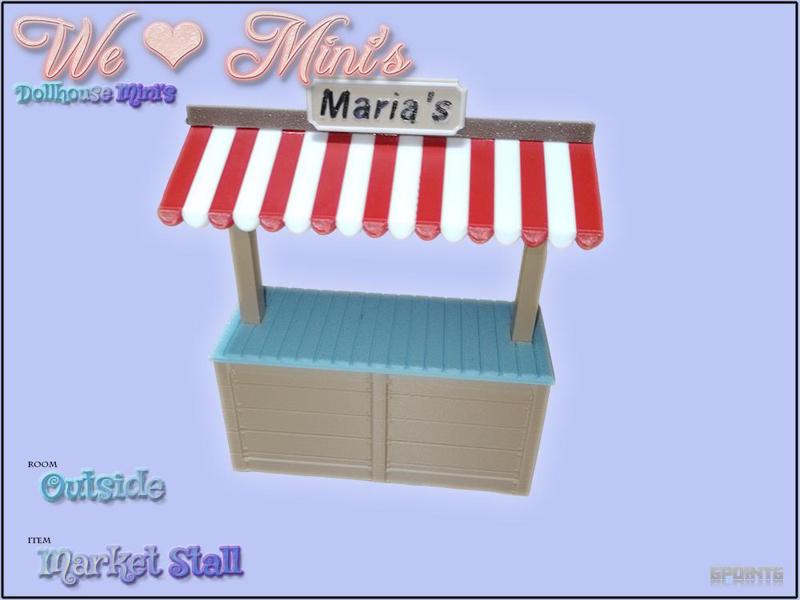 Dollhouse - Market - Roadside Stall 1:18 1:12