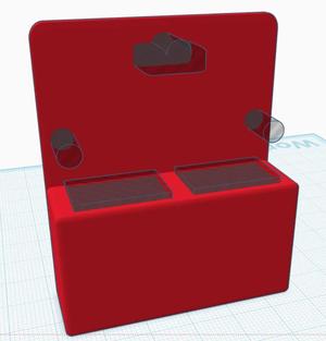 Lanyard holder for two (2) IDENTIV card readers   