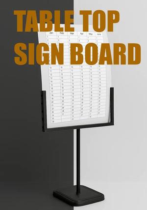 Tabletop Sign Board   