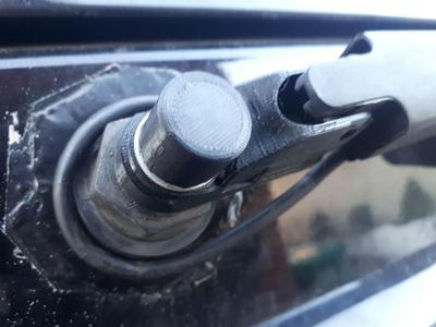 Nut cover for windshield wiper arm