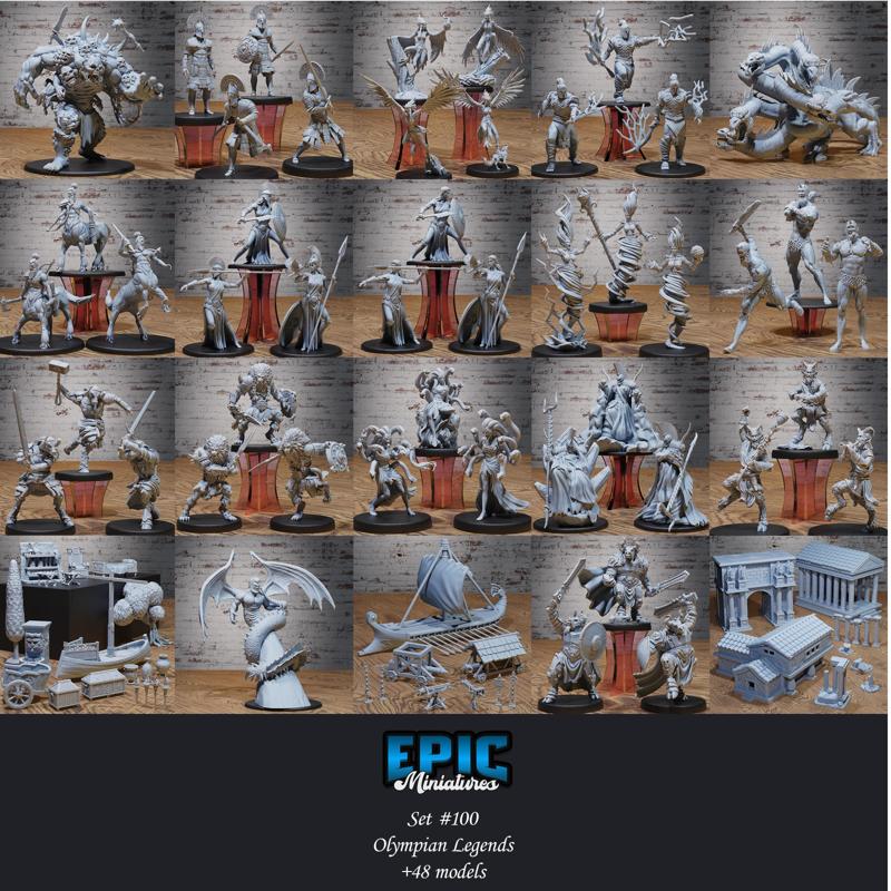 Olympian Legends Set / Roman & Greek Gods Encounter / Mythology Collection / Pre-Supported