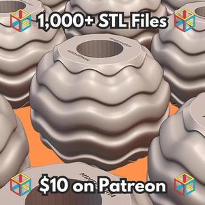 Wavy Bead for DIY Jewelry Making MineeForm FDM 3D Print STL File   