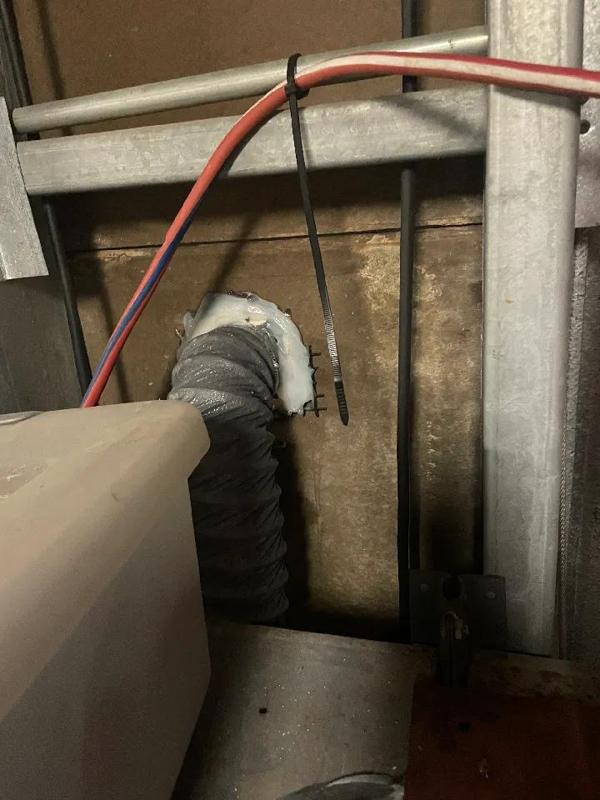 3" Duct wall mount flange   