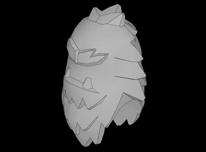 Lego Compatible (13809.dat) Minifig Head Yeti   