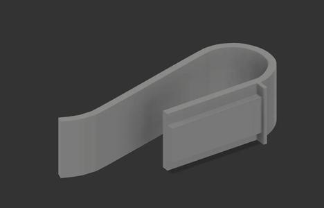 Sun Visor Clip for a Steel Line Garage Remote Holder   