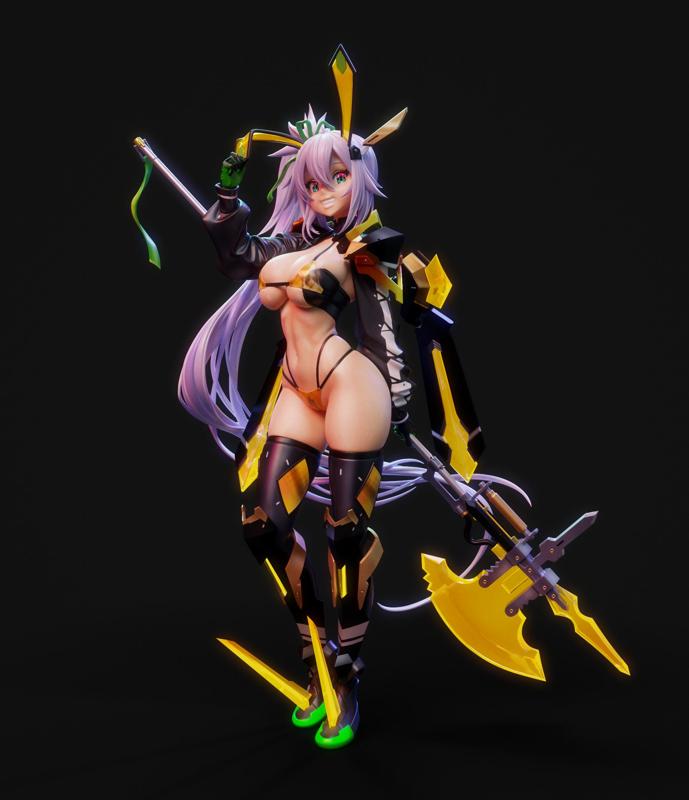 Mecha bunny 2 anime figurine