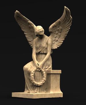 Angel Statue 1 3D Model