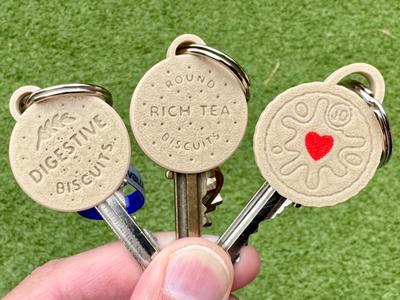 Biscuit / Cookie key covers for 23.5mm keys