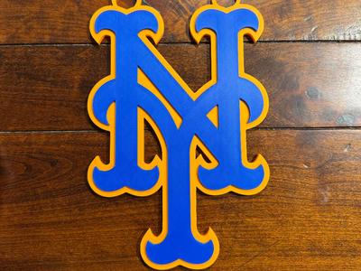 New York Mets Oversize Necklace Logo