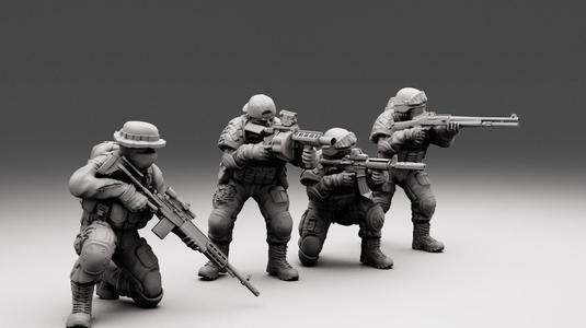 TurnBase Miniatures: Wargames - USMC Survivors