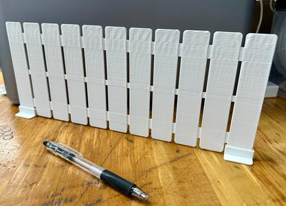 Drawer Divider Cut-able Fits Upright~5"x12.25"