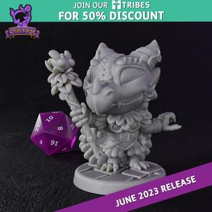 Female Dragonborn Druid - Chibi Forge