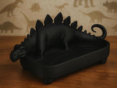 Stegosaurus Catchall Tray - Dinosaur Organizer 