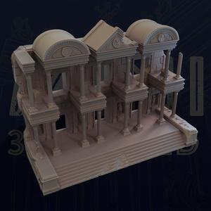 Roman Library of Celsus by 'A Mini 3D World'