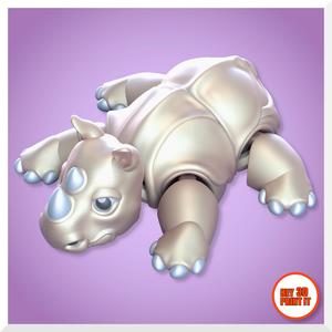 Print In Place Articulated Baby Rhinoceros