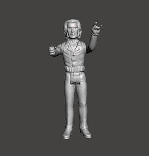 ACTION FIGURE HALLOWEEN KING DIAMOND KENNER STYLE 3.75 POSABLE ACTION FIGURE ARTICULATED .STL .OBJ
