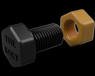 THE BOLT - a huge bolt and nut fidget toy