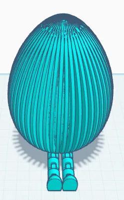 Easter Egg with Legs   