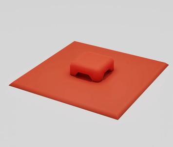 Cable Tie Plate - Flat Easy Print - 31mm square   