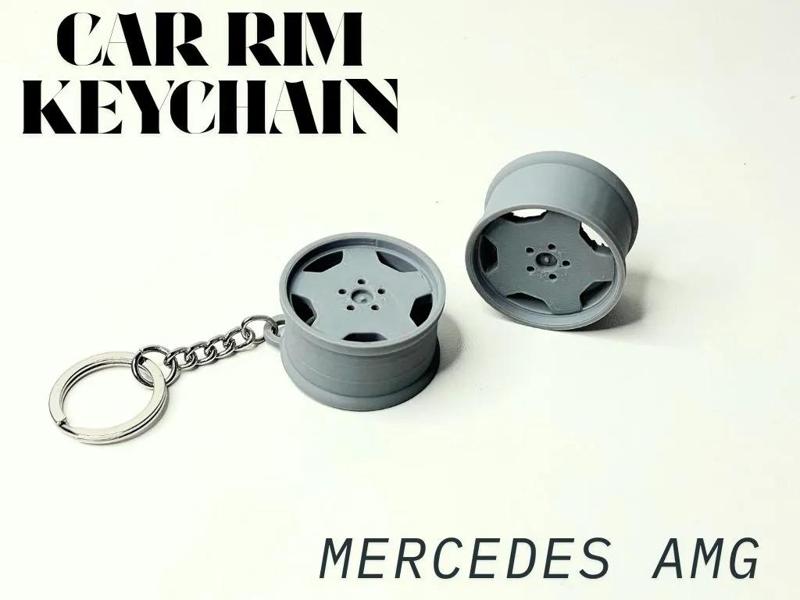 Mercedes-AMG Wheel Rim Keychain   