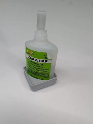 Gridfinity Zap-a-gap superglue bottle holder   