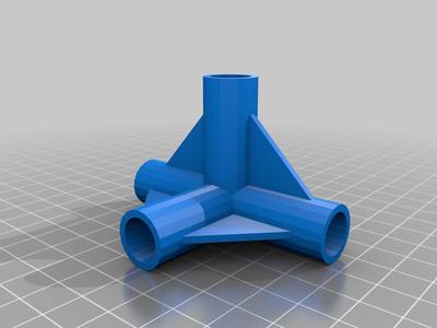 4 Way Joint for 12mm serre