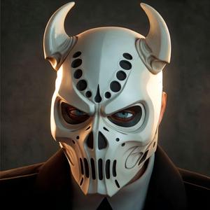 Demon skull mask