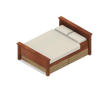 Model Railway Double Bed