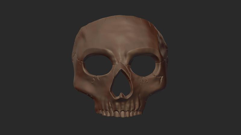 Printable Skull Mask STL