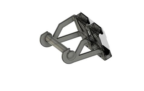3 Inch wide sticker roll holder for K-Rail   