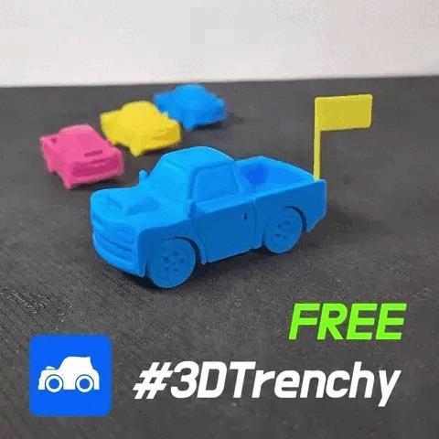 #3DTrenchy FREE PRINT-IN-PLACE Truck   