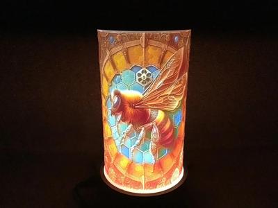Steampunk  Bees Lithophane lamp   