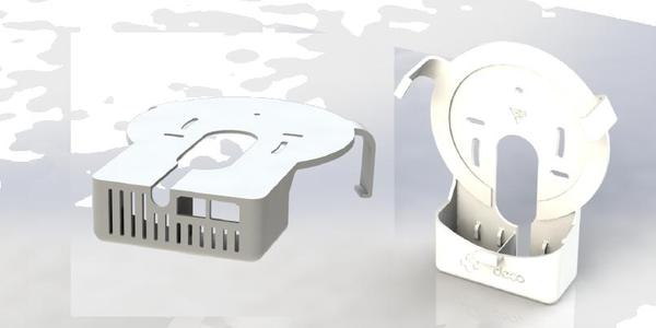 TP-Link Deco M9 mount with cable management and relieve
