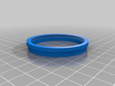 Polaroid 110A 46mm press to 49mm threaded filter adapter
