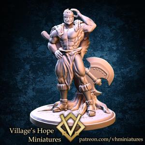 Strong old man barbarian