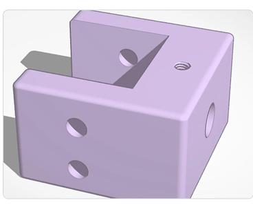 Ø10 mm Shaft Mount for CNC – Sturdy Guide Rail Holder   