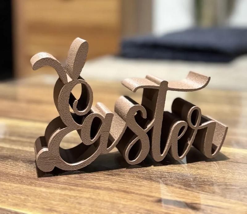 EASTER LETTERING WITH BUNNY EARS / EASTER DECORATION   