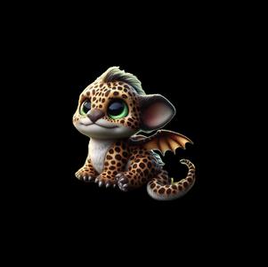 Hybrid of dragon and leopard