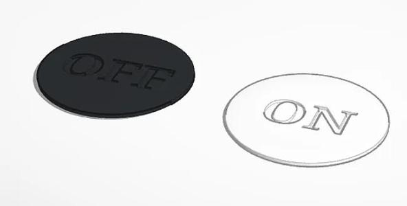 Craps Double Sided On/Off Puck   